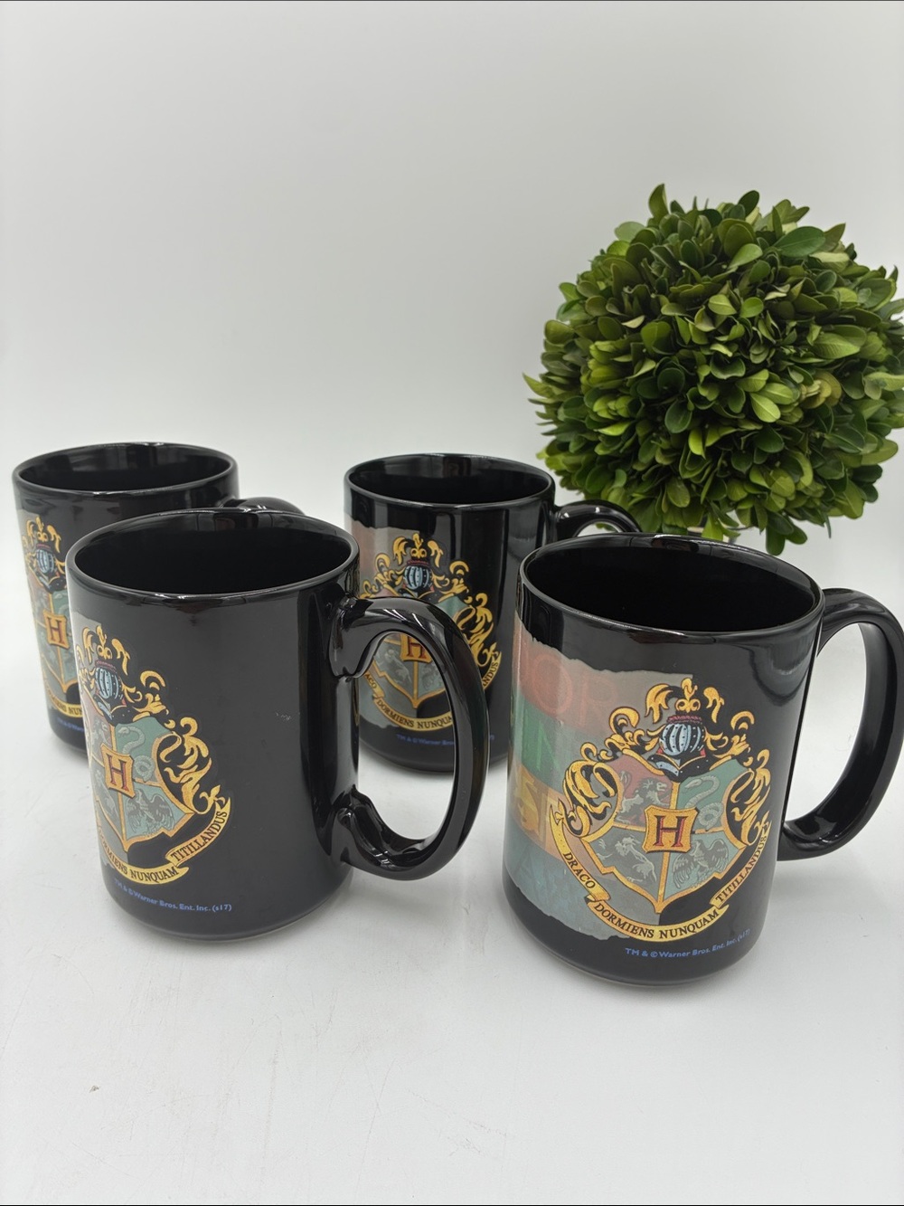 Harry Potter Hogwarts Ceramic Mug - Set of 4